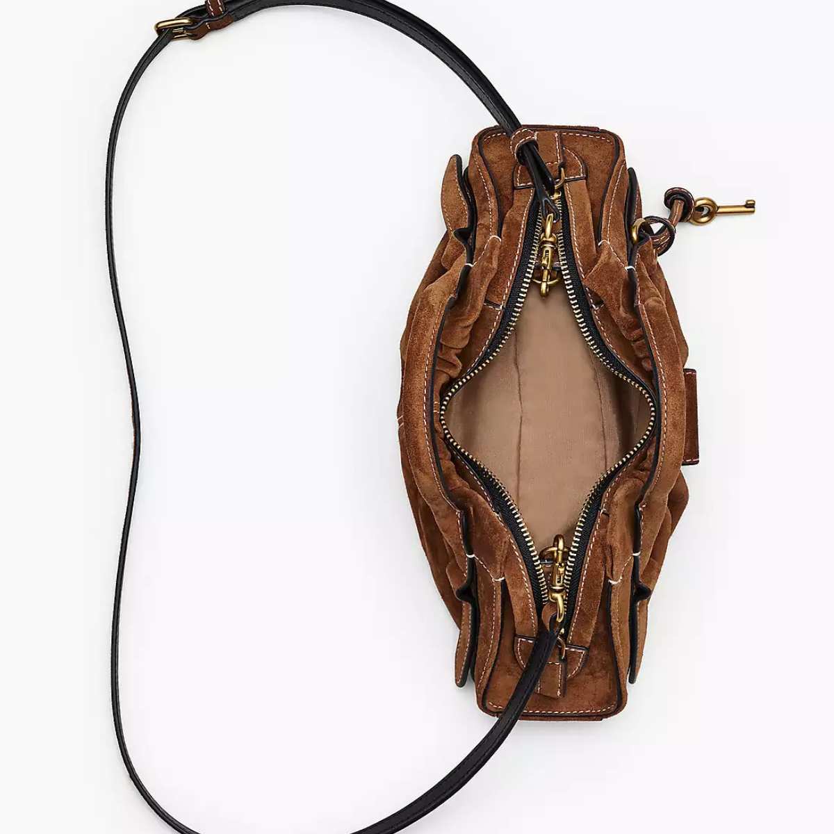 Marc Jacobs The Small Satchel Suede Copper – Tønnesen 1937