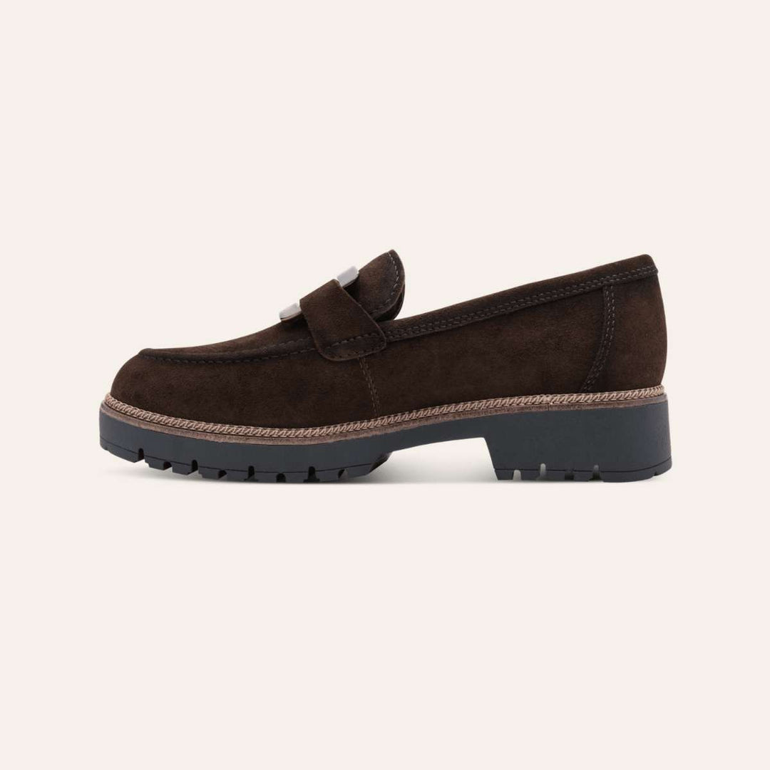 Tamaris Leather Slipper Brown W