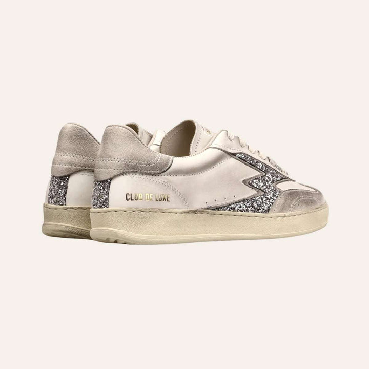 Moa Concept Silver Glitter Logo White Club Deluxe