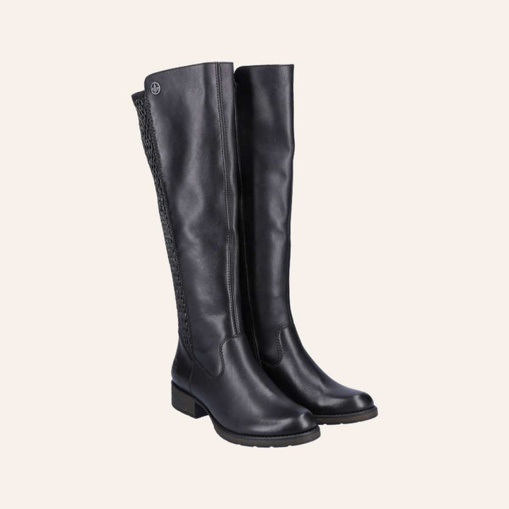 Rieker Høy Støvlett Black W