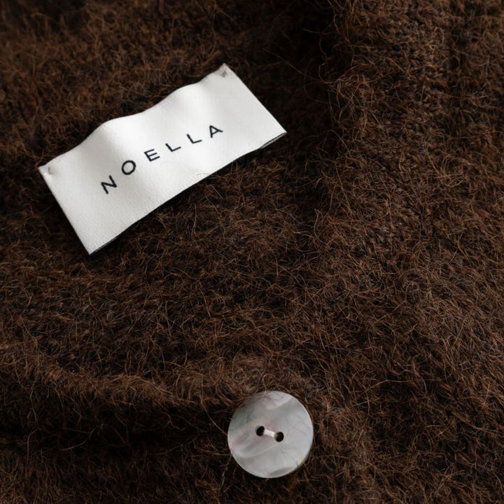 Noella Mata Knit Cardigan Chocolate