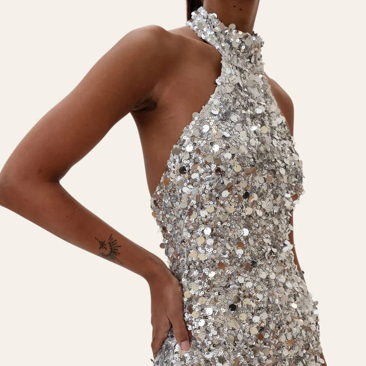 BYIC EmilyIC Mini Dress Silver Sequin