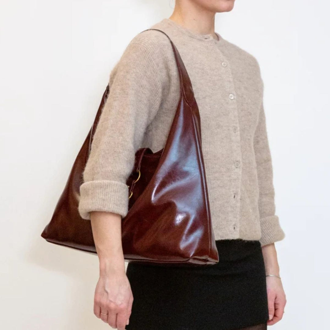 HVISK Lola Raw Structure Hardware Deep Burgundy