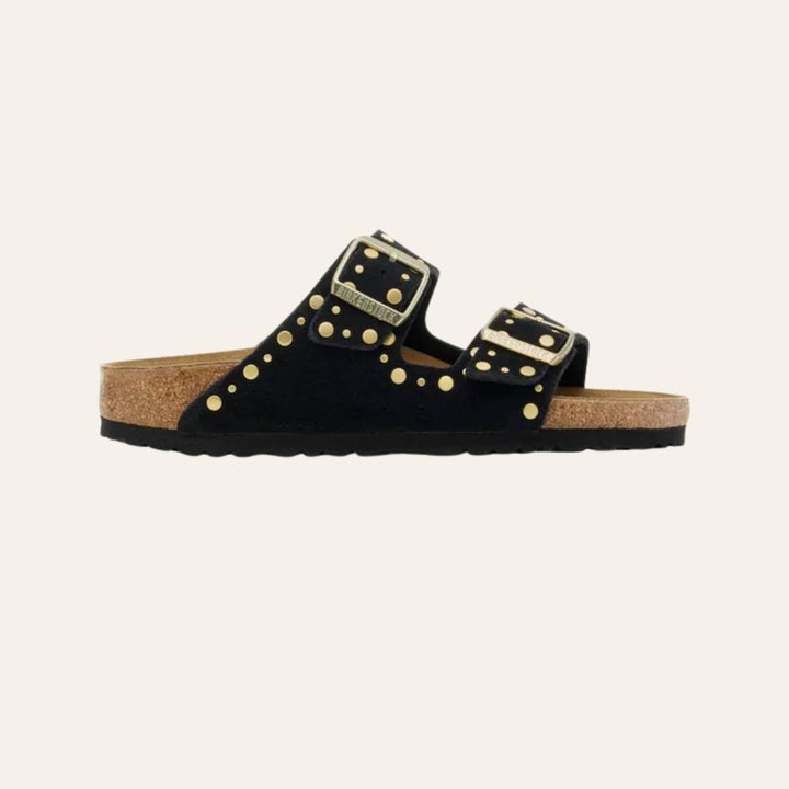 Birkenstock Arizona Rivet Suede Black W