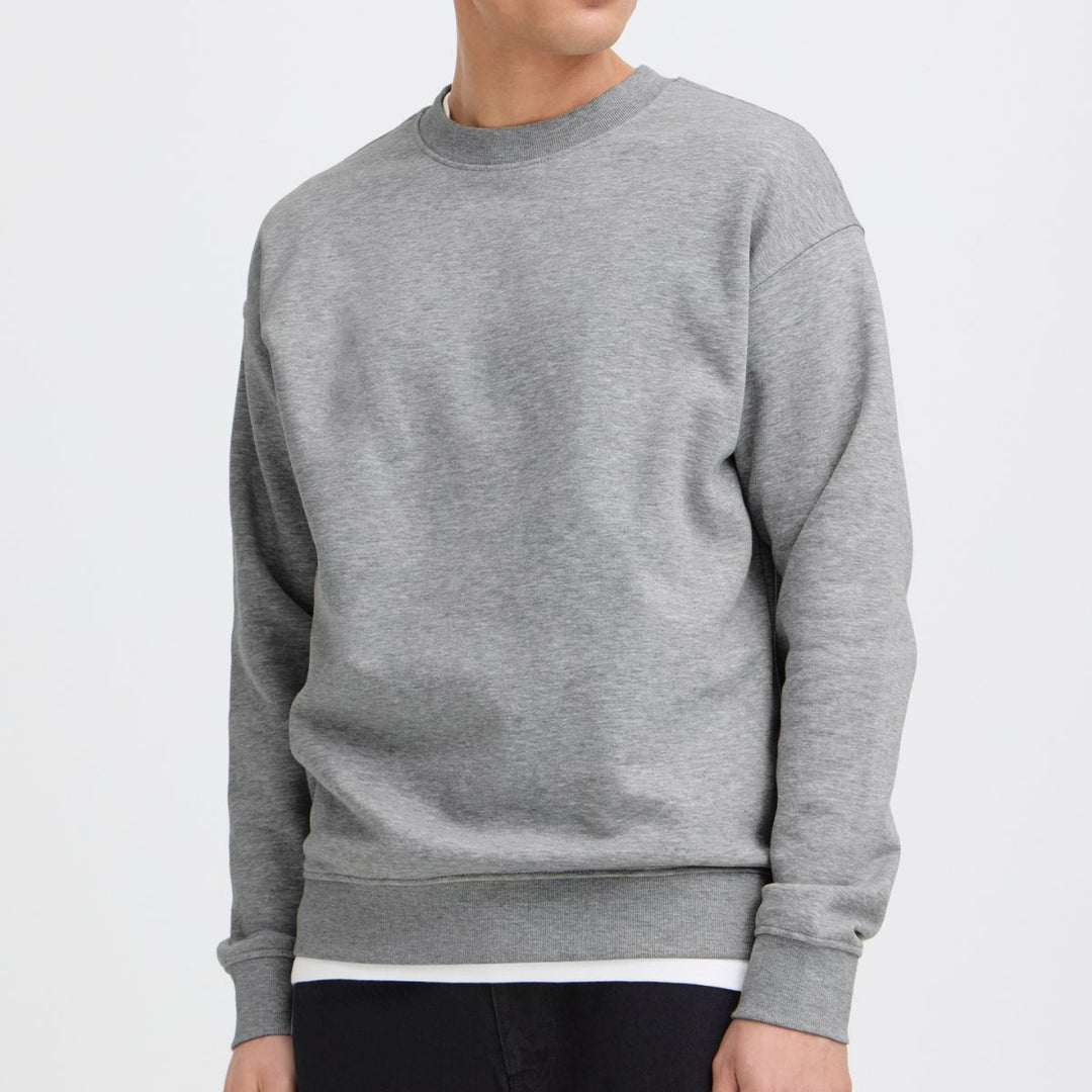 !Solid Sdlenz Crew Sw Light Grey Melange