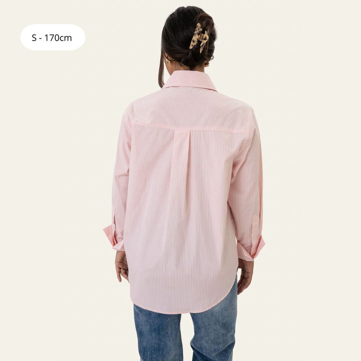 BYIC IsabellaIC Shirt Pink White Stripes