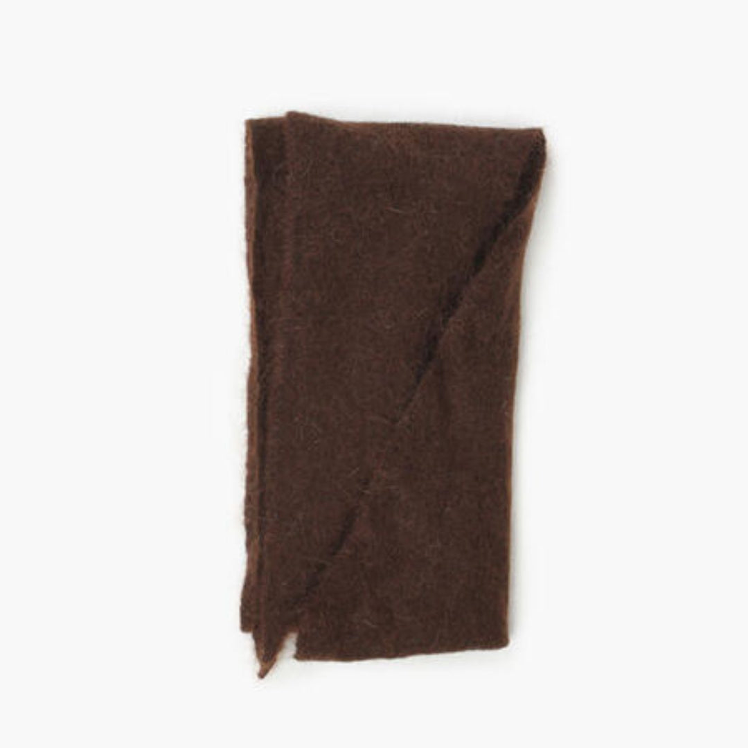 Nohr Gabriella Mohair Scarf Triangle Dk Brown