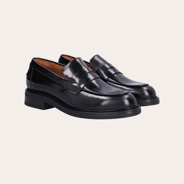 Billi Bi Loafer Black Calf W