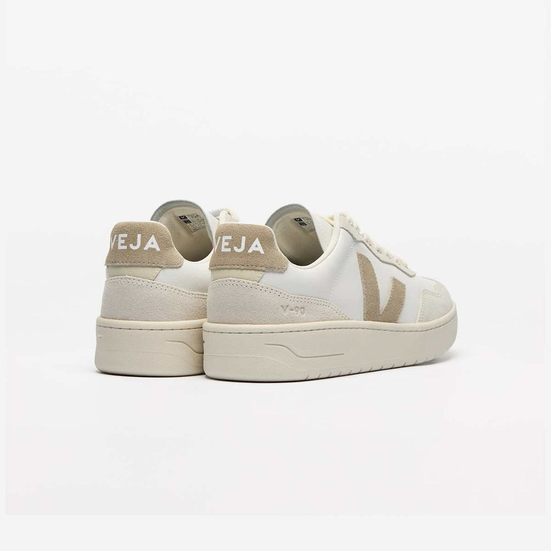 Veja V-90 Leather White Taupe W