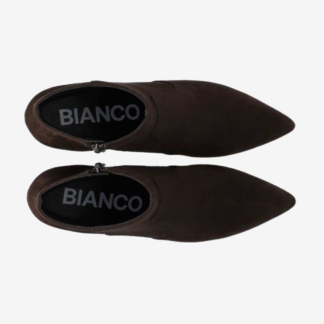 Bianco Biadevived Ankle Boot Suede Dark Brown W