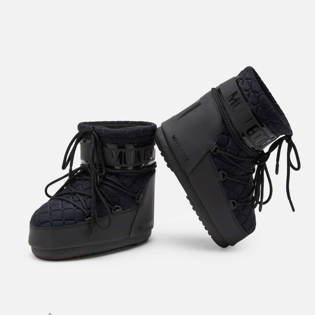 Moon Boot Icon Low Quilt Black