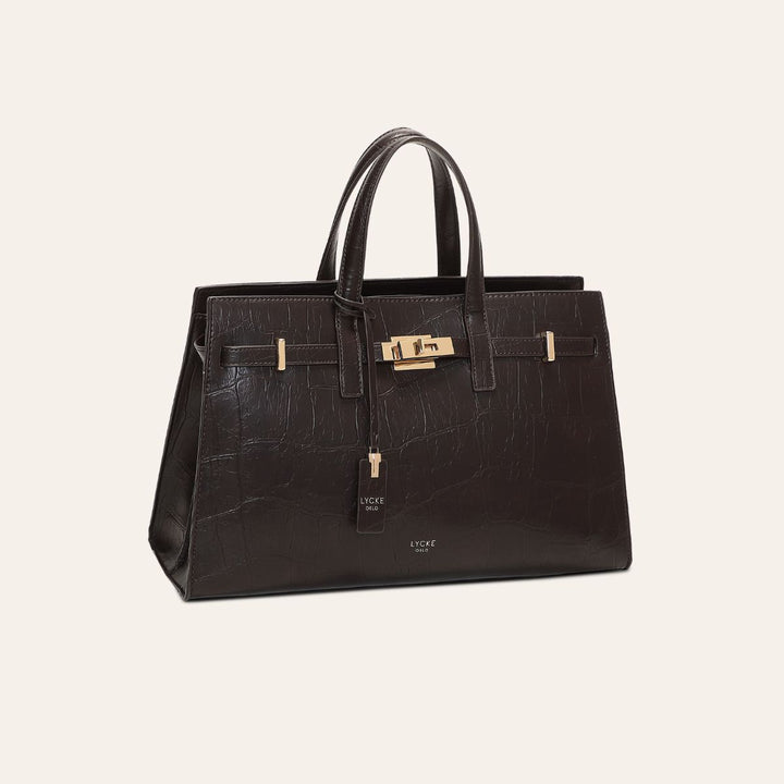Lycke Askim Handbag CrocoBrown