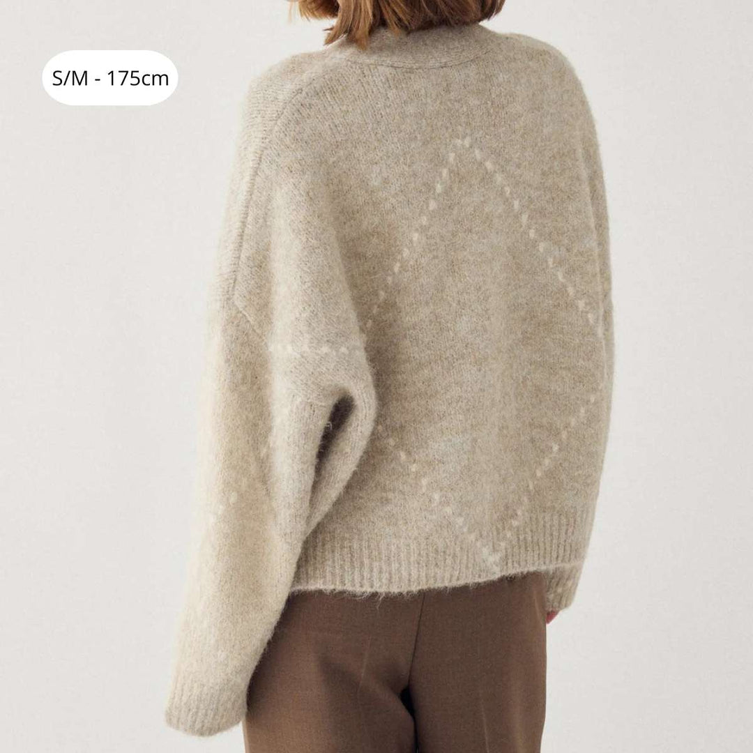 Noella N-Laiana Knit Cardigan Beige Mix