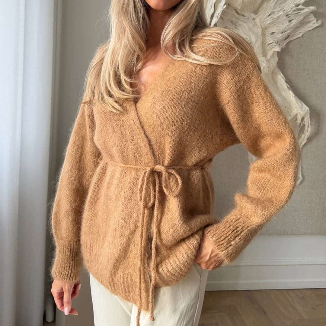 BYIC IdaIC Wrap Cardigan Camel