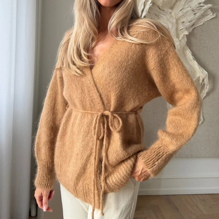 BYIC IdaIC Wrap Cardigan Camel