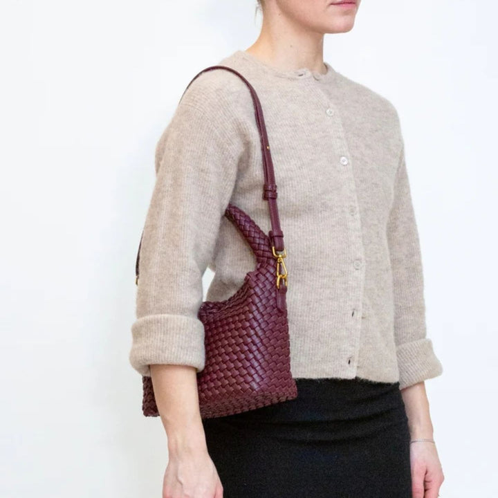 Hvisk Twist Braided Structure Deep Burgundy