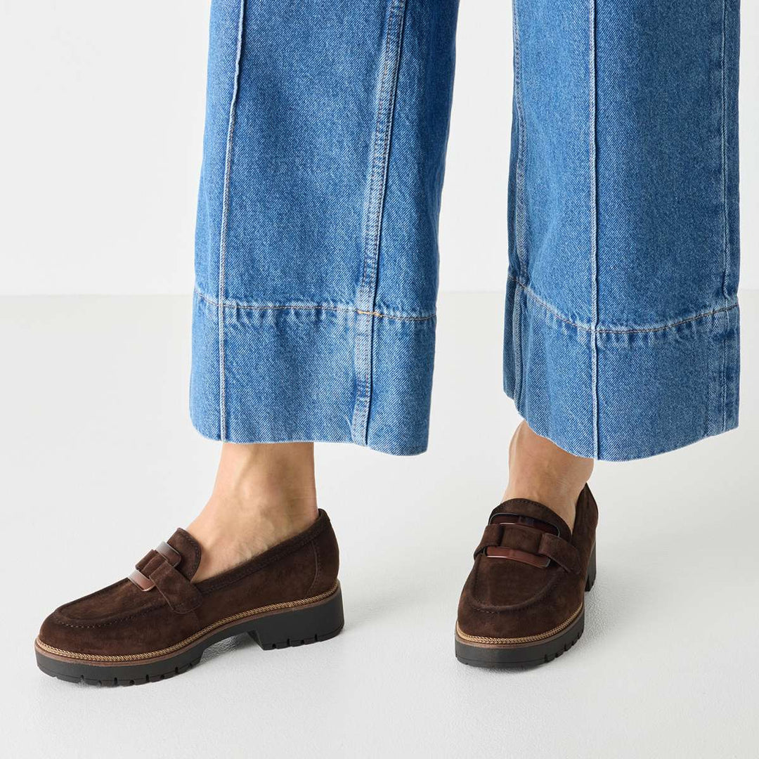 Tamaris Leather Slipper Brown W