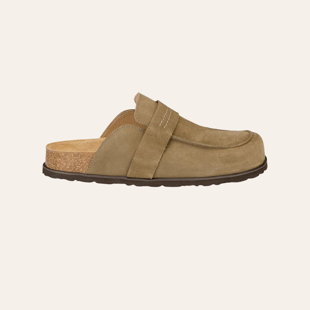 Shepherd Tøffel Petra Taupe Suede W