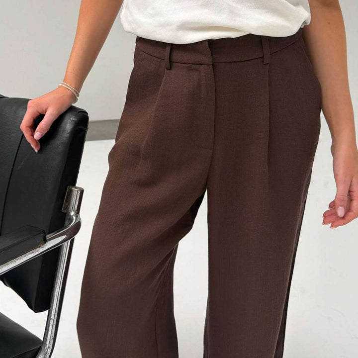 BYIC CelinaIC Pant Dark Brown Texture