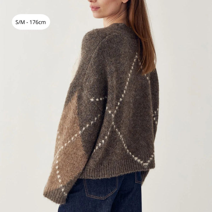 Noella N-Laiana Knit Cardigan Ash Brown Mix