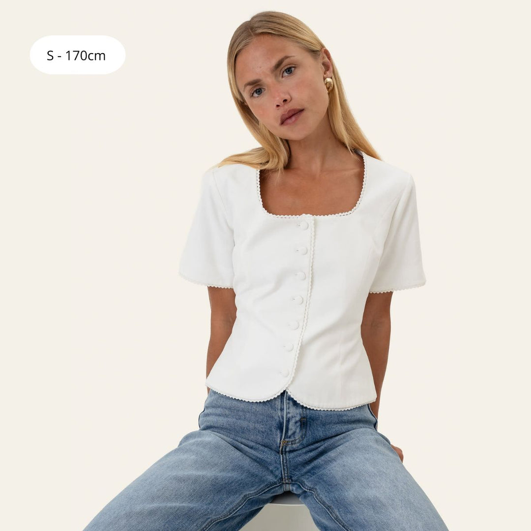 BYIC LisaIC SS Blazer White