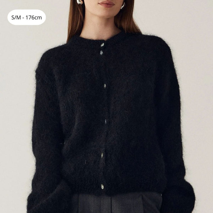 Noella N-Kae Mohair Cardigan Black
