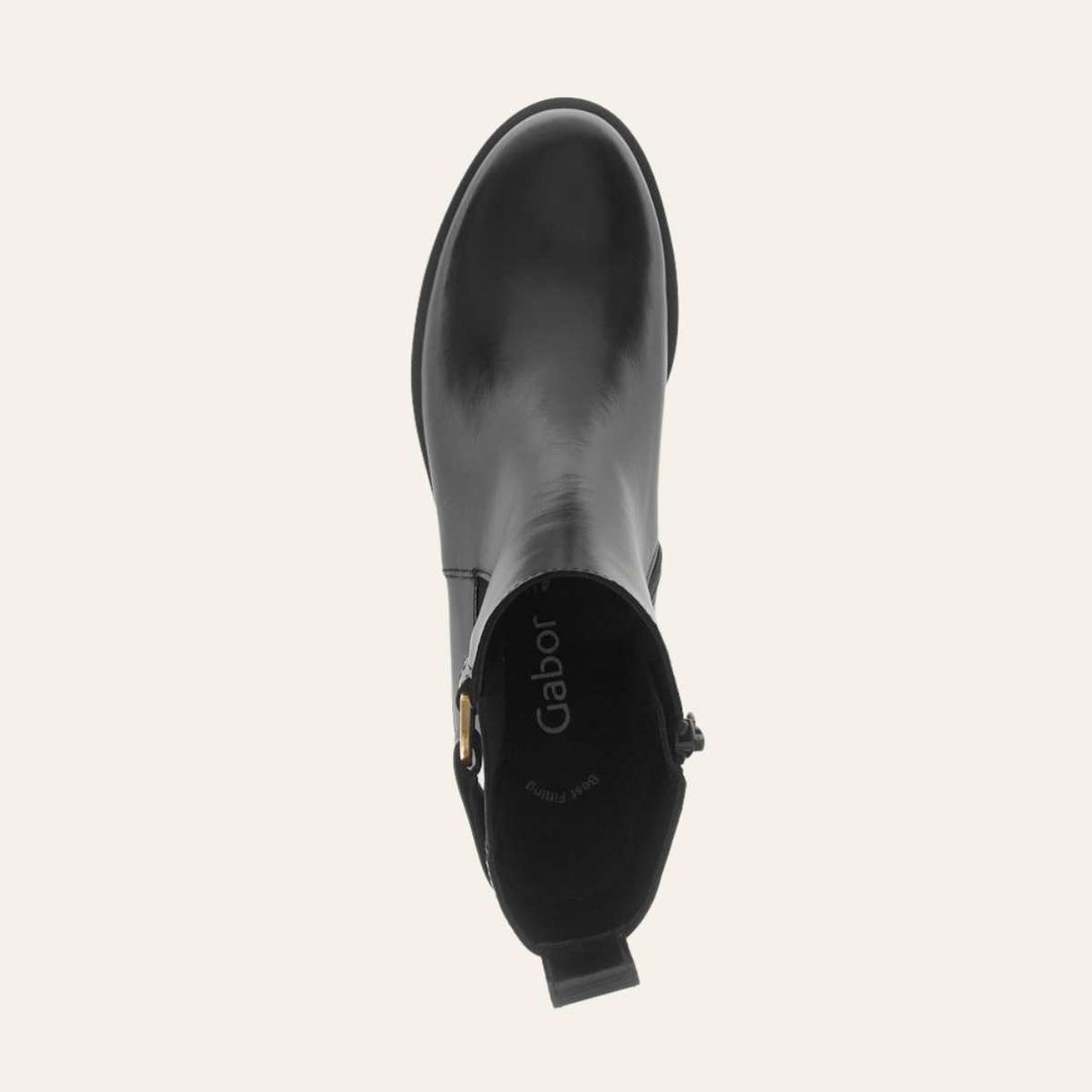 Gabor Boots Nappa Black/Gold W