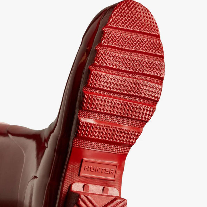 Hunter Original Short Gloss Støvler Military Red W