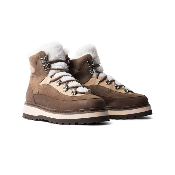 Mono Tag Cap Leather/Suede Brown W