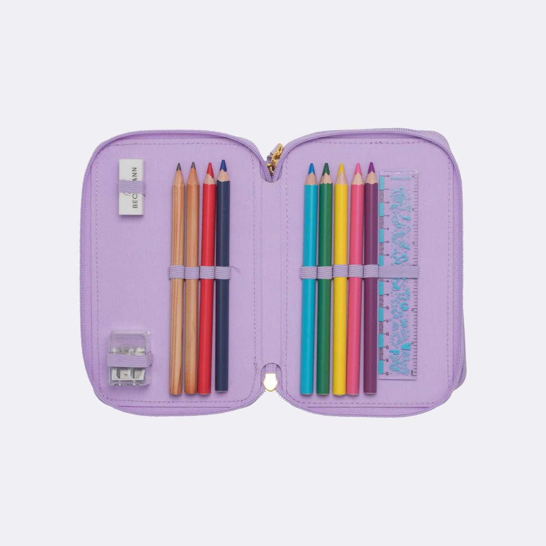 Beckmann Trippelt pennal Unicorn Princess Purple