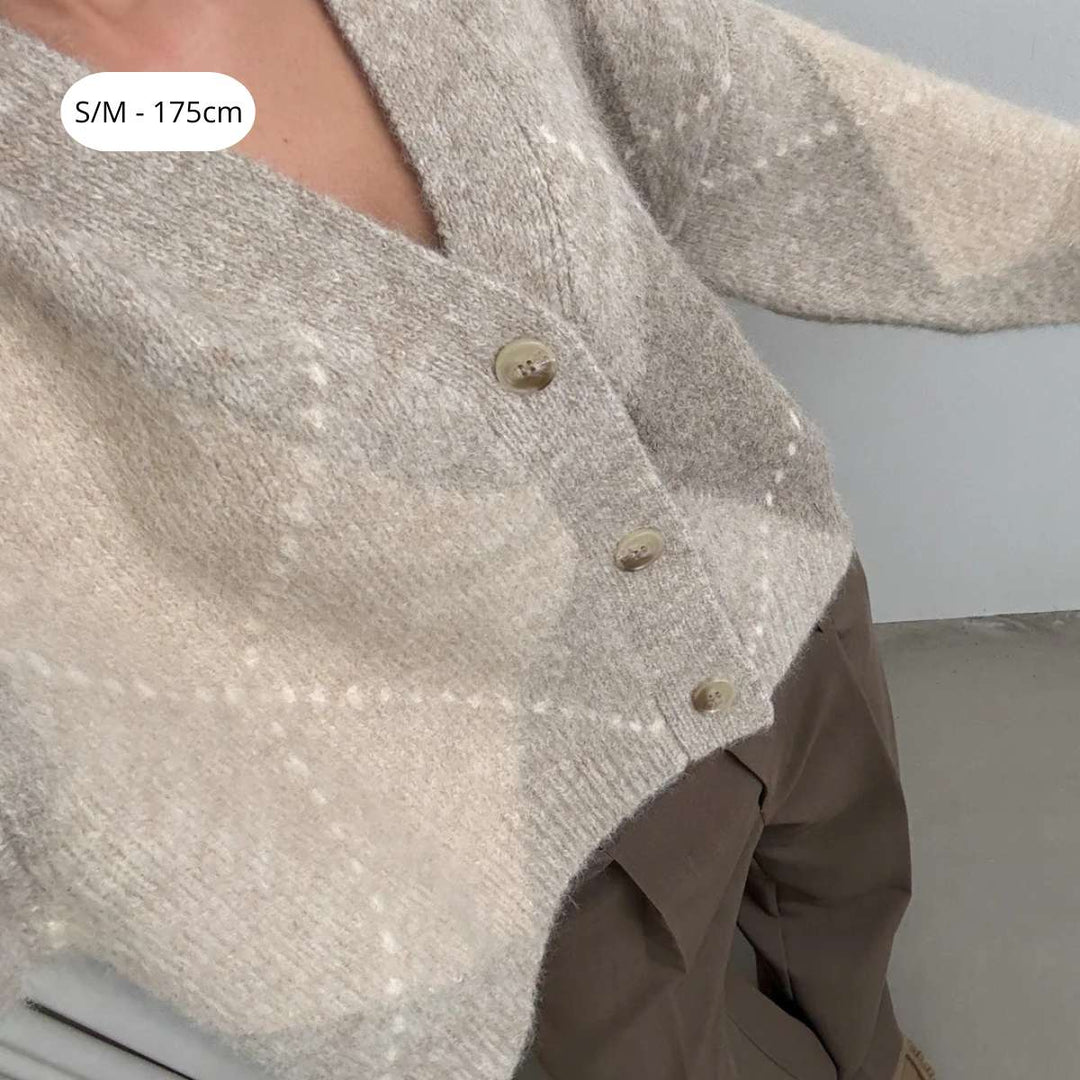 Noella N-Laiana Knit Cardigan Beige Mix