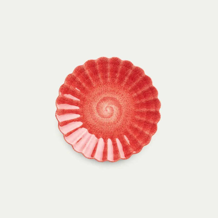 Mateus Oyster Plate 20cm Red Painted