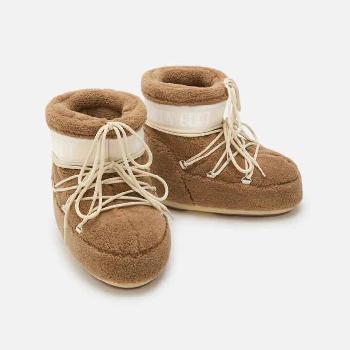 Moon Boots Icon Low Fleece Camel