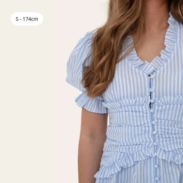 BYIC ArielIC Blouse Blue White Stripes