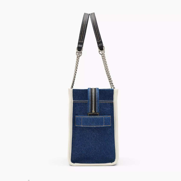 Marc Jacobs The Medium Tote Denim Chain Dark Wash