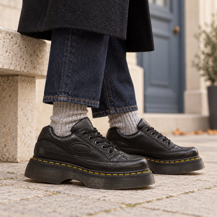 Dr. Martens Buzz 5-Eye Milled Nappa Black W