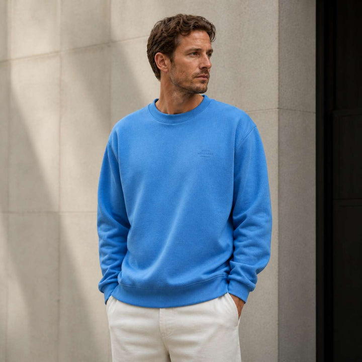 Mads Nørgaard Standard Crew Logo Sweat Riviera