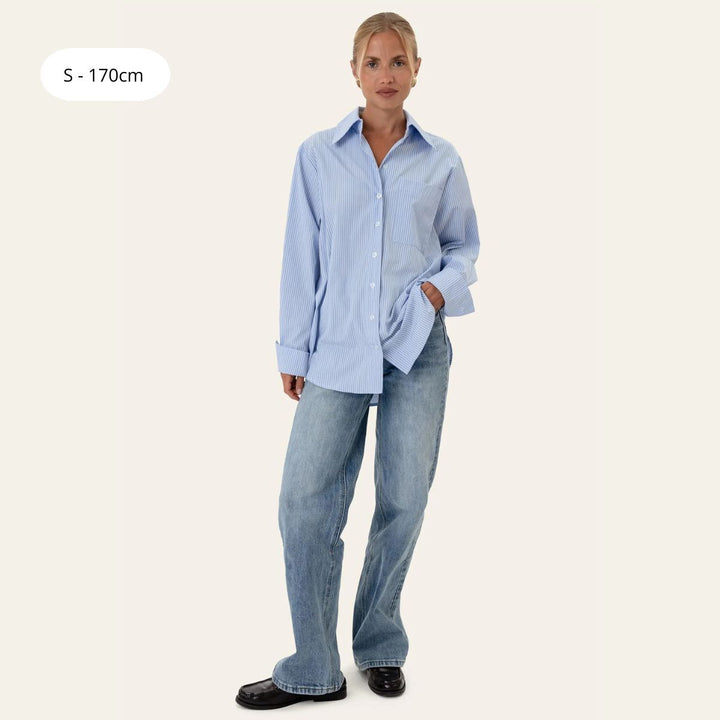 BYIC IsabellaIC Shirt Blue White Stripes