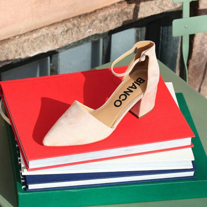 Bianco Biadevived Pumps Micro Suede Nougat W