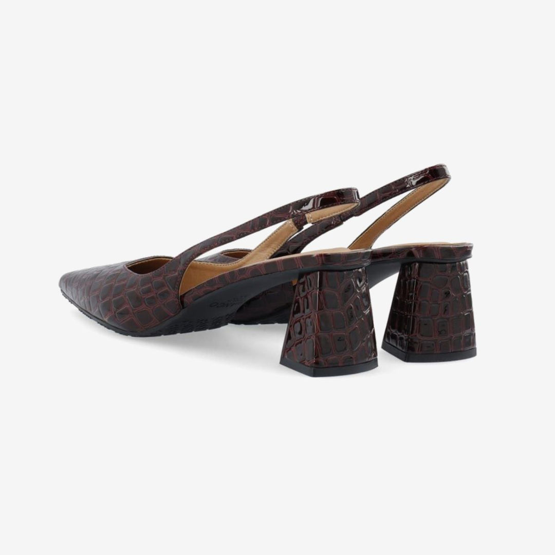 Bianco Biamaralyn Slingback Croco Patent W