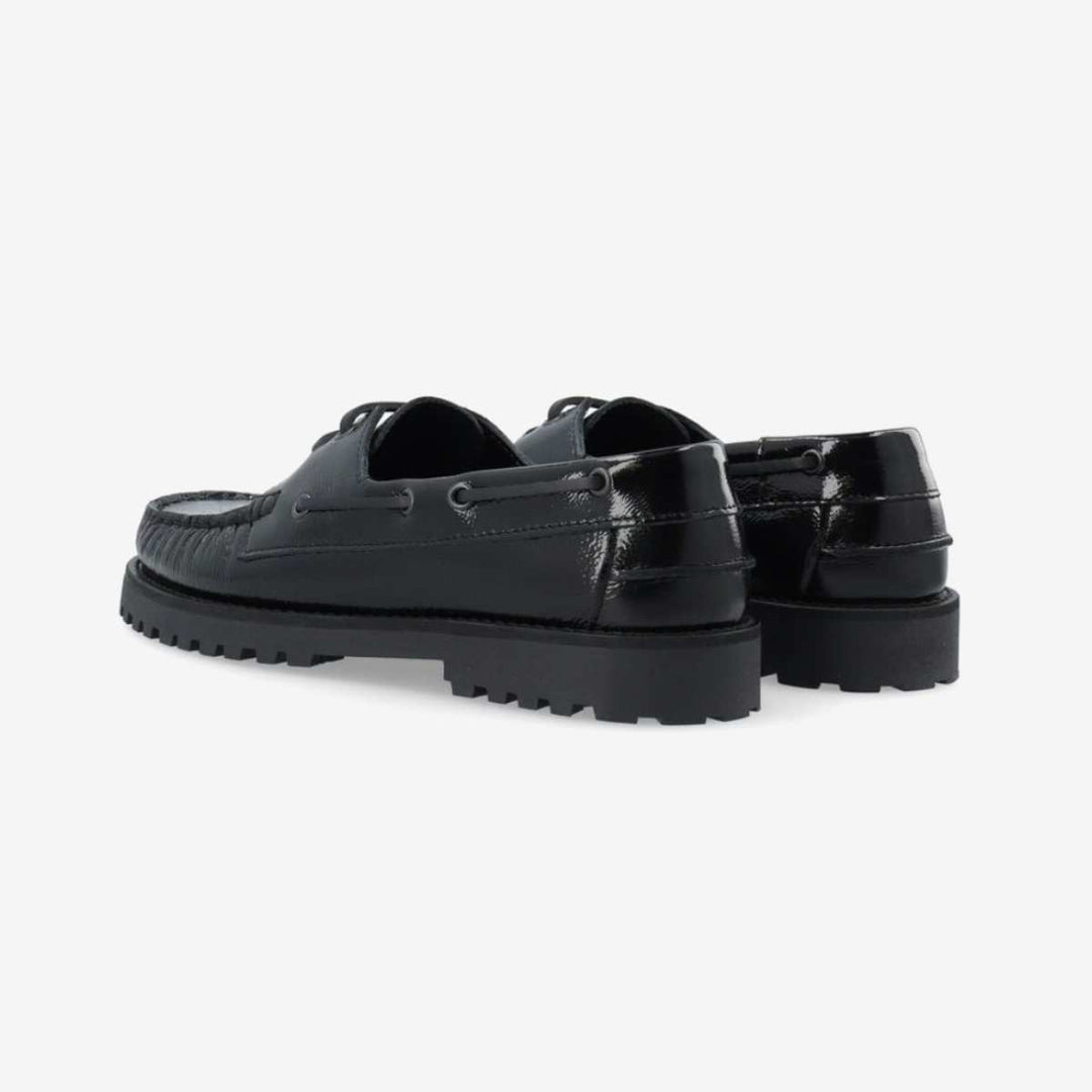Bianco Biacapri Boat Shoe Nappalak Black W
