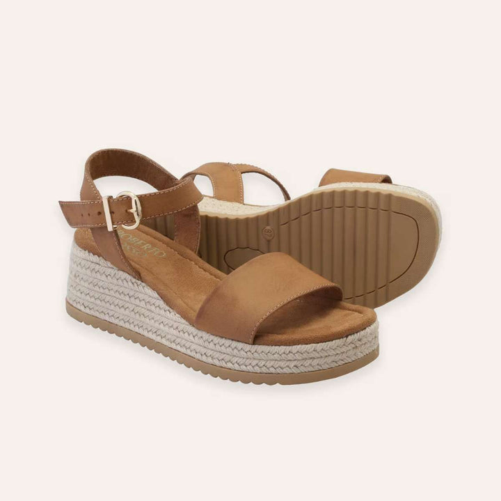 Roberto Rosso Lili Wedge Cognac W