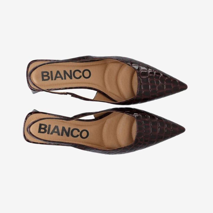 Bianco Biamaralyn Slingback Croco Patent W