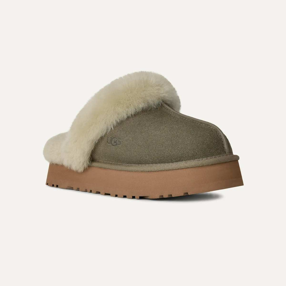 UGG Tøffel Disquette Mossgreen/Mutedbrass W