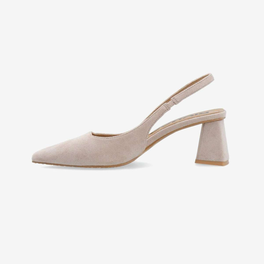 Bianco Biamaralyn Slingback Faux Suede Nougat W
