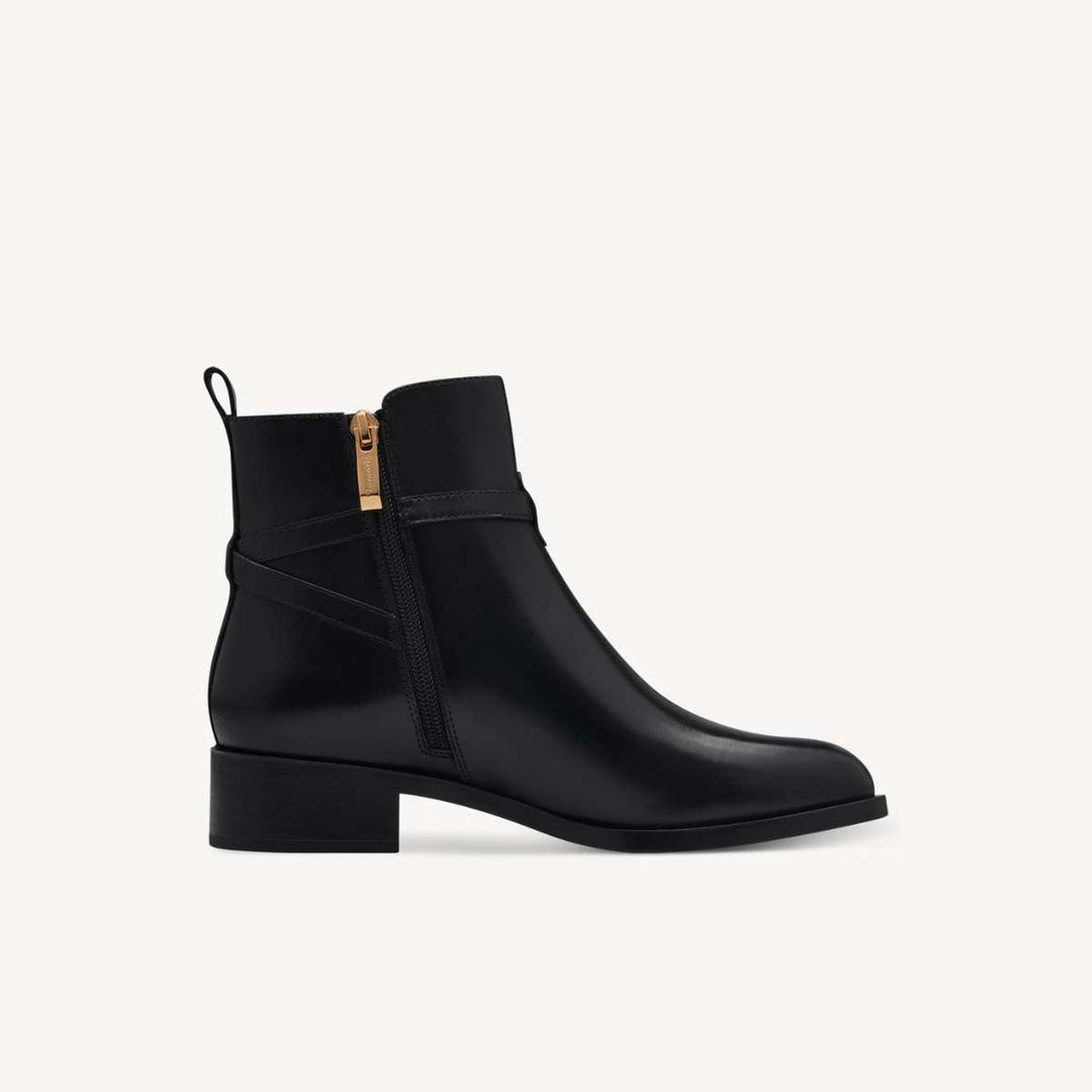 Tamaris Leather Bootie Black W