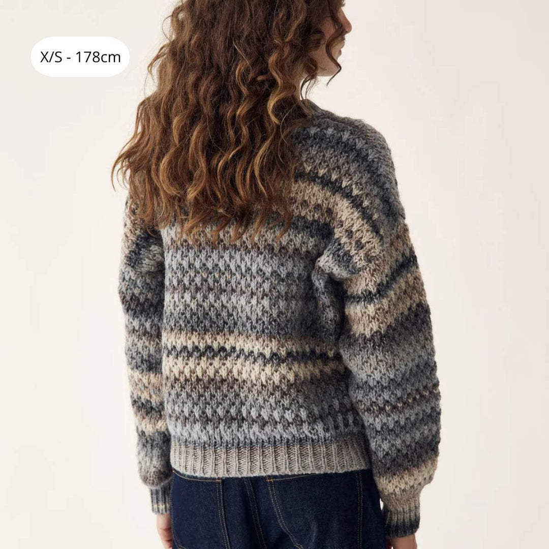 Noella Gio Knit Sweater Light Grey Mix