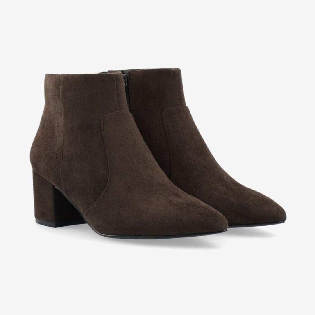 Bianco Biadevived Ankle Boot Suede Dark Brown W