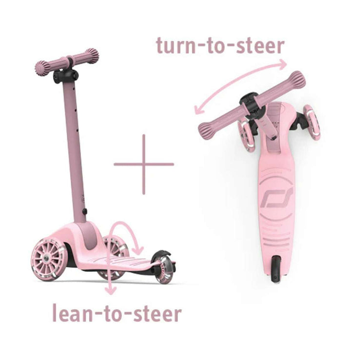 Scoot & Ride Highwaykick 3S Sparkesykkel Rose