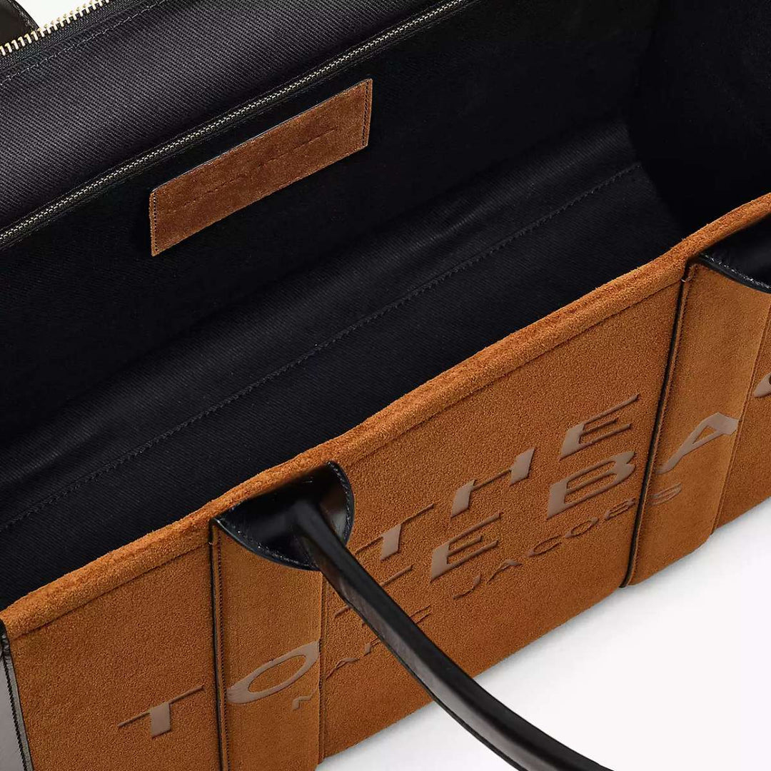 Marc Jacobs The Large Tote Suede Leather Blocked Copper